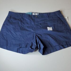 NEW 16 OLD NAVY 3.5" NAVY BLUE High Rise HR SHORT SHORTS extra large 1X NWT